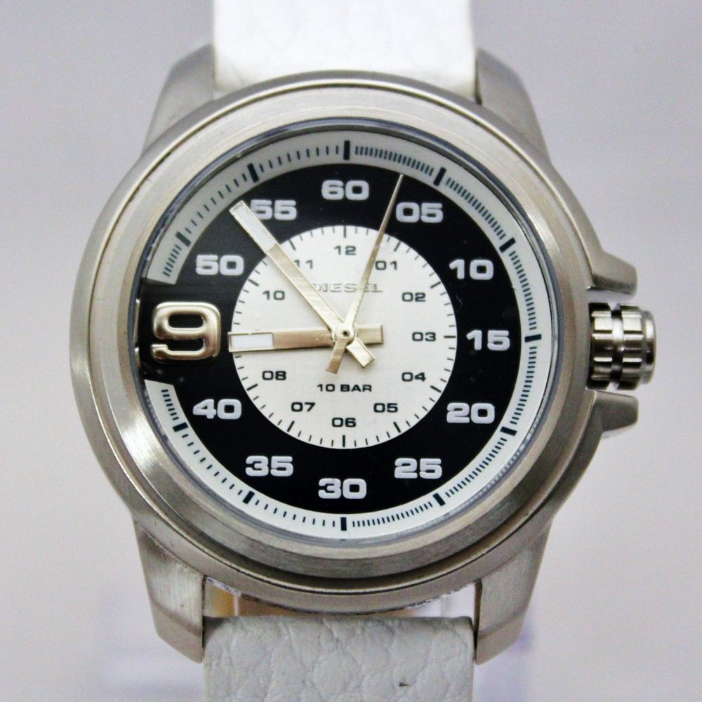 New DIESEL DZ1741 Sprocket 10 BAR White Band Women Watch
